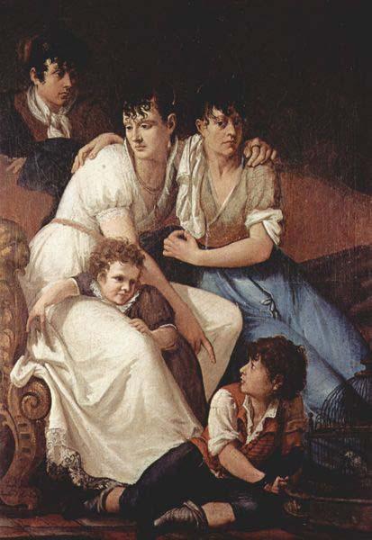 Francesco Hayez Family Portrait oil painting image